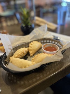 Avocado empanadas   at Salsa Rosada in St Louis