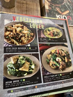 Menu  at Kinn Thai in Narre Warren