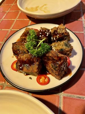Garlic Chive Dumplings   at Kinn Thai in Narre Warren