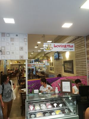Nuts-based ice cream at Loving Hut - Vila Mariana in Sao Paulo