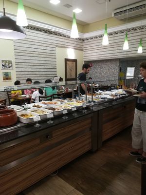 Fully vegan buffet at Loving Hut - Vila Mariana in Sao Paulo