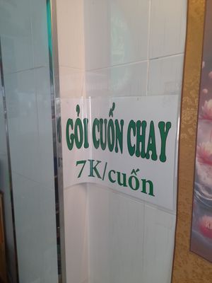 Some price list #Veganuary at Dieu Thien in Ho Chi Minh City