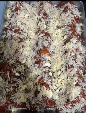 Vegan desert double ka meetha  at Beyond Biryani in Loma Linda