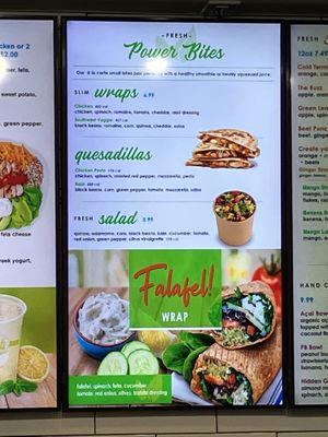 Salad; slim wraps-sub meat and decline cheese  at Fresh Healthy Cafe in Gibsons