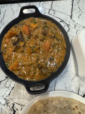 Vegan Mushroom Masala   at Curry Leaf in Tanah Rata