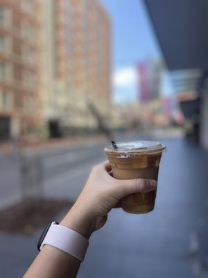Iced oat latte  at Haven Barangaroo  in Barangaroo