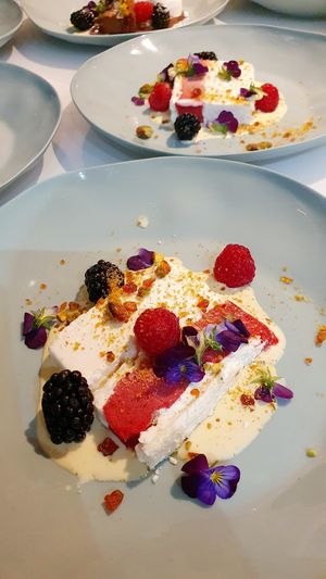 Raspberry dessert at Verdant Gourmet  in Central Coast