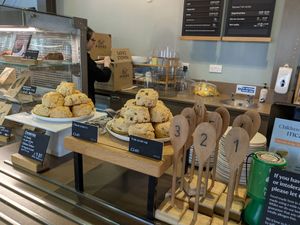 Vegan milk available for hot drinks, many vegan and vegetarian options on menu at Park Café in Bodmin