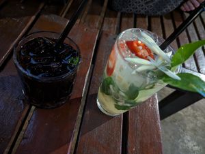 Tom Yam cocktail #Veganuary at The Heaven in Khlong Sok