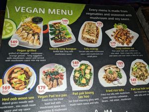 Vegan menu #Veganuary at The Heaven in Khlong Sok