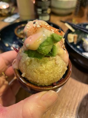 Called „Dino-Ei“ with quinoa if I remeber right  at ADIDA in Cologne