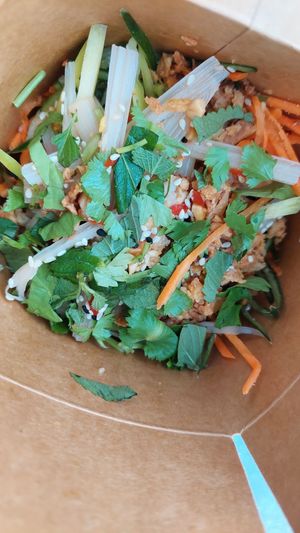 Lotus salad starter at ADIDA in Cologne