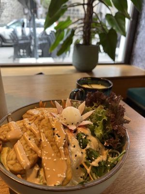 Tofu bowl with veggies   at ADIDA in Cologne
