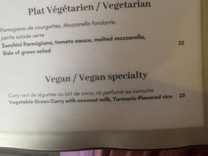 Menu  at La Villa Restaurant in Grand Case