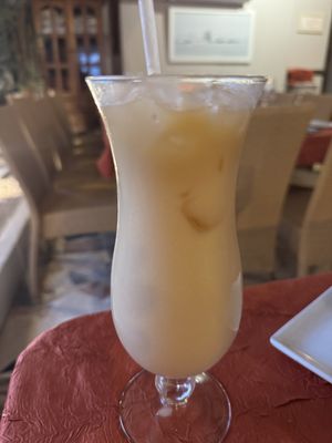 Painkiller cocktail   at La Villa Restaurant in Grand Case