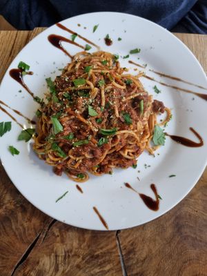 Pasta Bolognese at Vengo Die Gemusekuche in Bremen