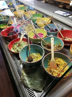 Vegane mediterrane und asiatische Antipasti at Vengo Die Gemusekuche in Bremen