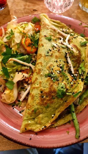 hearty vegan crêpe dish 🌮🌱 at Vengo Die Gemusekuche in Bremen