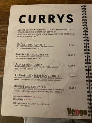 Currys.  at Vengo Die Gemusekuche in Bremen