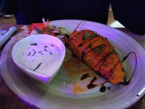 Filled eggplant at Vengo Die Gemusekuche in Bremen