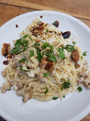 Funghi pasta - really good!! at Vengo Die Gemusekuche in Bremen