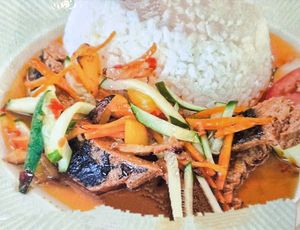 Thai style fish rice at Deepest Gratitude Vegetarian House - 感恩素食之家 in Ipoh