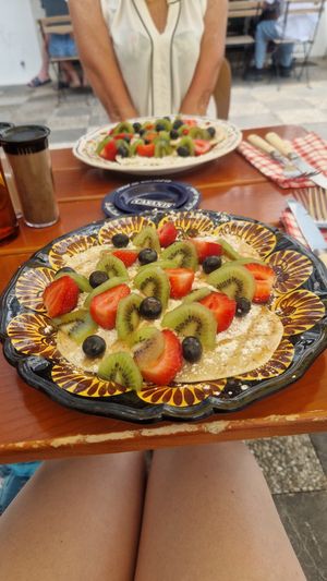 Vegan pancake at Promenade in La Rochelle