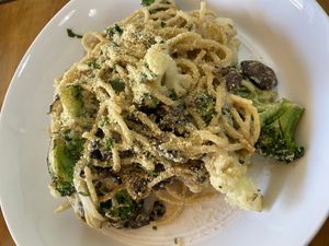 Alfredo pasta at Te Quiero Verde in San Cristobal De Las Casas