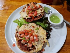 Molletes at Te Quiero Verde in San Cristobal De Las Casas
