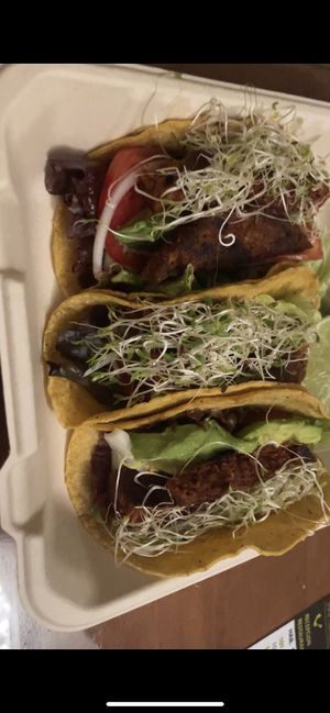 vegan tacos  at Te Quiero Verde in San Cristobal De Las Casas