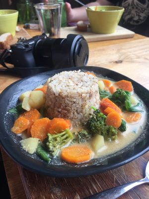 Curry at Te Quiero Verde in San Cristobal De Las Casas