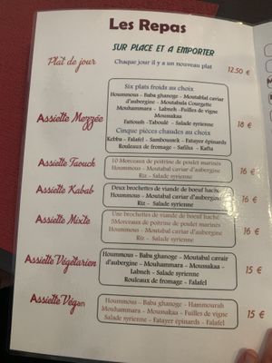 Végane   at Le Gout Syrien in Grenoble