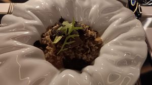 Risotto with truffles #Veganuary at Galáxia Skyfood | Skybar in Funchal