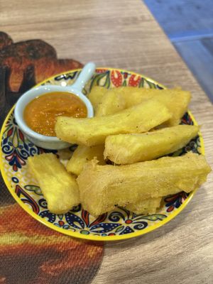 Cassava bites   at ONJA - Taste of Tanzania in Cardiff