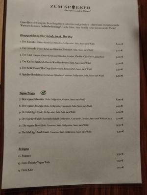 Vegane Optionen ab Nr. 7 - 11 #Veganuary at zum Spießer in Landshut