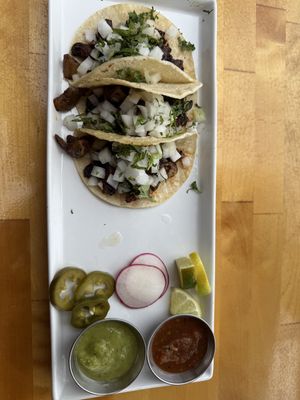 Mushroom tacos 🥰🥰  at The Temple Bar Kona in Kailua Kona