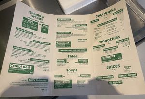 Menu 1  at SLA - Westerstraat in Amsterdam