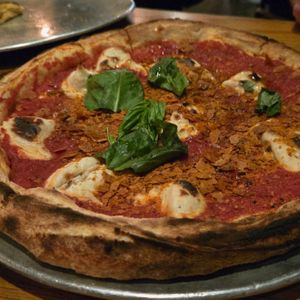 Pepperoni pizza at PlantMade By Bar Verde  in New York City