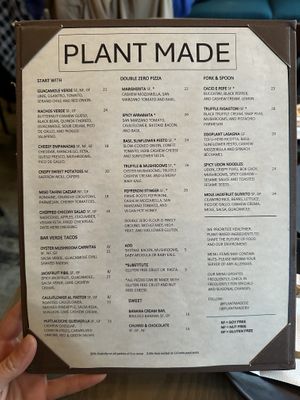 Menu  at PlantMade By Bar Verde  in New York City