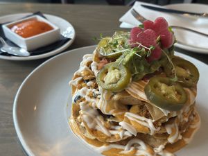 Extremely saucy nachos  at PlantMade By Bar Verde  in New York City