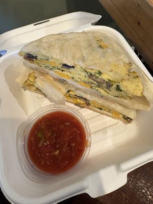 Vegan breakfast wrap 🤍🌱  at Doppio Bunny Coffee in Purcellville