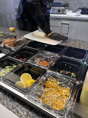 Zubereitung Wrsp #Veganuary at FreshMeal in Karlsruhe