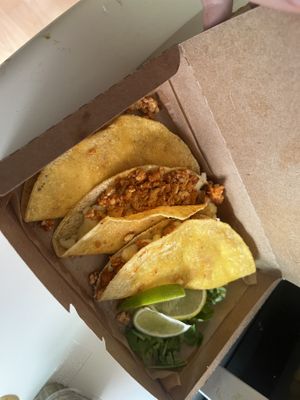 Vegan quesadillas  at Taquería Pendejo in Busan