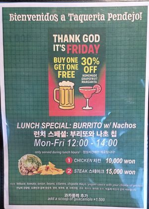  at Taquería Pendejo in Busan