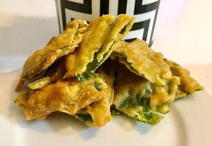 Palak pakora at Chaat Bazaar - JVC in Dubai