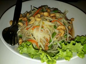 Somtam at Kin-Lum Vegetarian in Chiang Mai