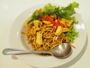 Yum hua plee  at Kin-Lum Vegetarian in Chiang Mai