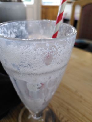 Banana milkshake (January 2025) at The Animalarium in Ceredigion