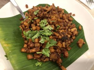 Carrot cake at Gokul at Gokul Raas Vegetarian - Little India in Central Singapore