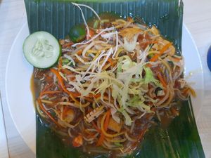 Hokkien mee at Gokul Raas Vegetarian - Little India in Central Singapore